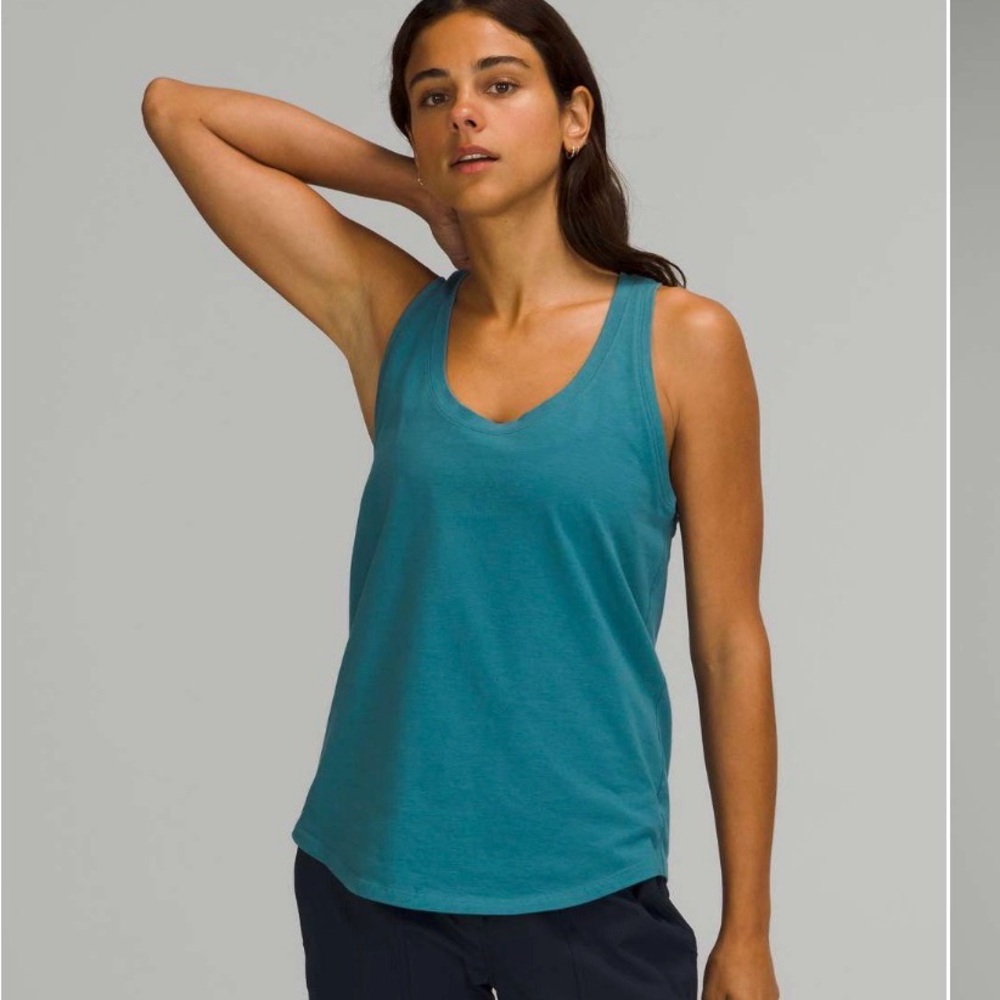 LULULEMON teal love tank